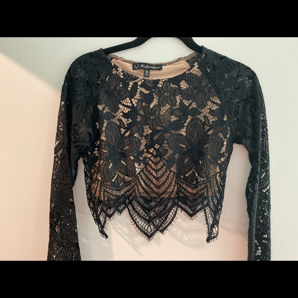 For love and lemons crop long sleeve